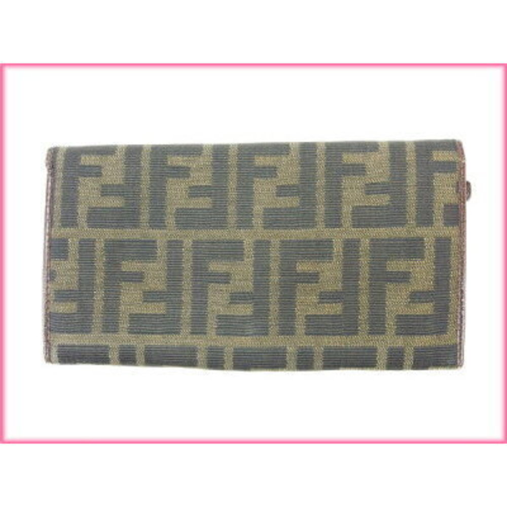 FENDI Zucca long Wallet brown black beige - Picture 2 of 6